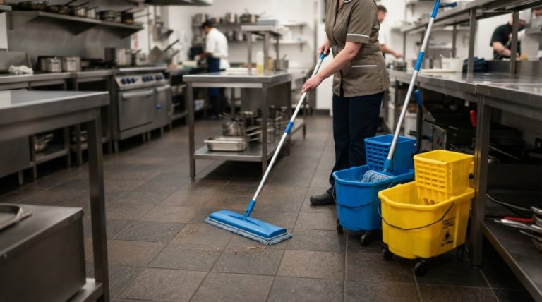 How to Clean Commercial Kitchen Floors Step by Step
